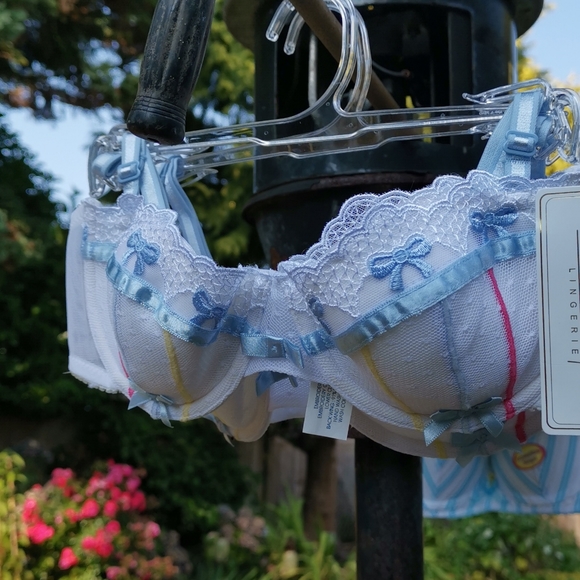 Rene Rofe White Lace Bra - Picture 7 of 14